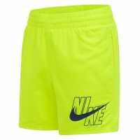 Nike Момчешки Къси Гащи 4 Volley Swim Shorts Junior Boys Volt Детски бански и бикини