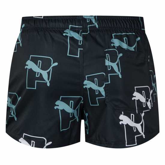 Puma Logo Swim Shorts Черен Комбо 