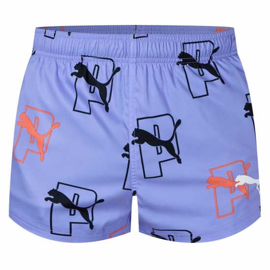 Puma Logo Swim Shorts Електро Комбо 