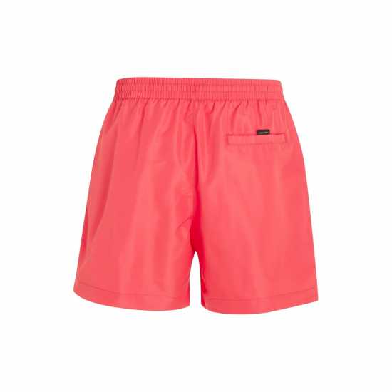Calvin Klein Мъжки Плувни Шорти Medium Tape Swim Shorts Mens Pink Flash XI1 Мъжки къси панталони