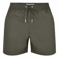 Calvin Klein Мъжки Плувни Шорти Medium Tape Swim Shorts Mens BattleGreen PLI Мъжки къси панталони