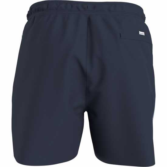 Calvin Klein Мъжки Плувни Шорти Medium Tape Swim Shorts Mens Navy Iris DCA Мъжки къси панталони