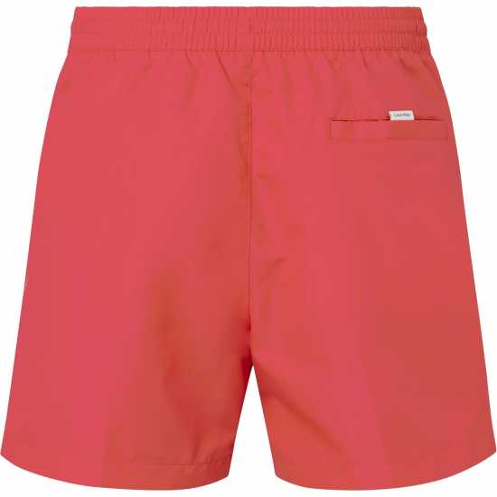 Calvin Klein Мъжки Плувни Шорти Medium Tape Swim Shorts Mens Coral XKN Мъжки къси панталони