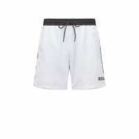 Usc Boss Starfish Swim Shorts Бяло/Черно 100 Мъжки къси панталони