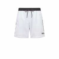 Boss Starfish Swim Shorts White/Black 100 Мъжки къси панталони