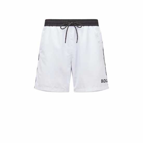 Boss Starfish Swim Shorts White/Black 100 Мъжки къси панталони