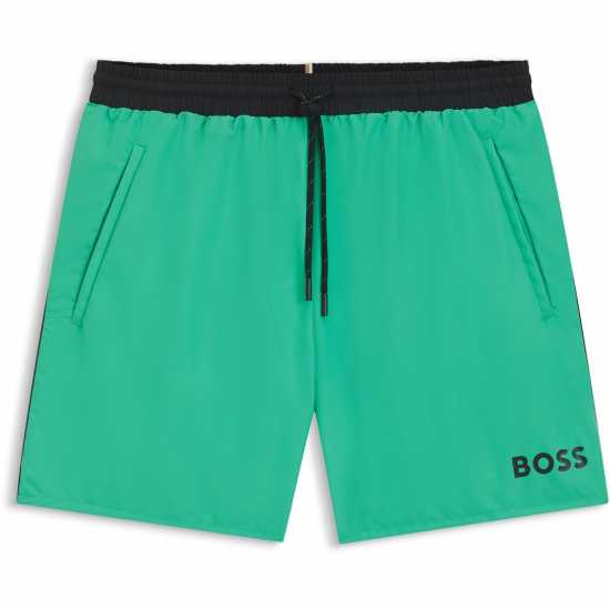 Hugo Boss Boss Men's Starfish Breathable Mesh Swim Shorts Ярко зелено Hugo Boss Boss Men's Starfish Breathable Mesh Swim Shorts Ярко зелено