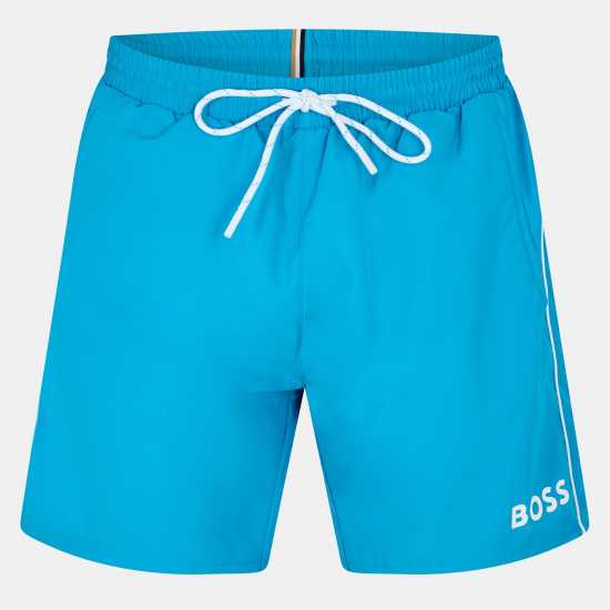 Hugo Boss Boss Men's Starfish Breathable Mesh Swim Shorts Търкоаз/Аква Hugo Boss Boss Men's Starfish Breathable Mesh Swim Shorts Търкоаз/Аква