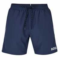 Hugo Boss Boss Mens Boss Bodywear Starfish Swim Shorts - Breathable Mesh Navy 