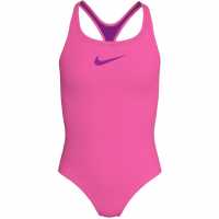 Nike Swimsuit Хипер Розово Детски бански и бикини