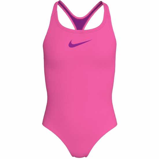 Nike Swimsuit Хипер Розово Детски бански и бикини