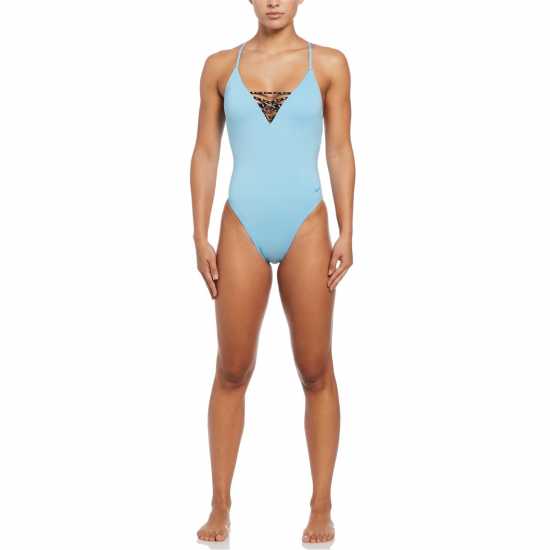 Дамски бански Nike Crsbk One Piece Ld99 Аквариус Син Nike Crsbk One Piece Ld99 Аквариус Син Дамски бански