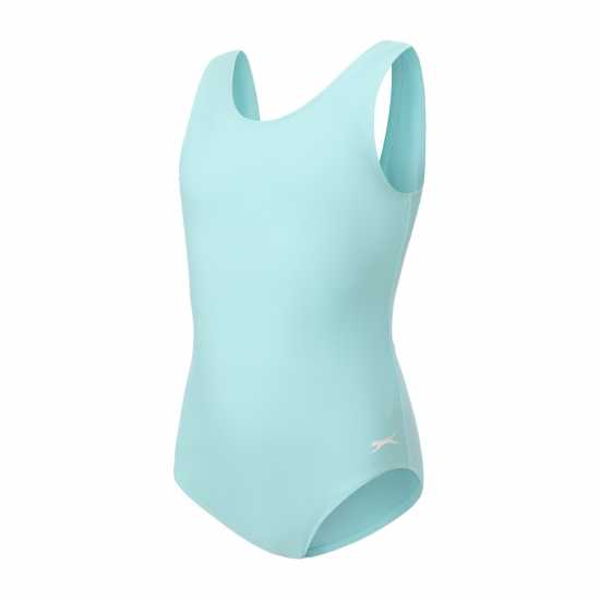 Slazenger Бански Костюм Момиче Lycra® Xtra Life™ Swimsuit Junior Girls Spearmint 