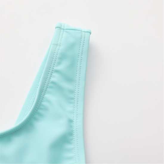 Slazenger Бански Костюм Момиче Lycra® Xtra Life™ Swimsuit Junior Girls Spearmint 