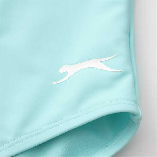 Slazenger Бански Костюм Момиче Lycra® Xtra Life™ Swimsuit Junior Girls Spearmint 