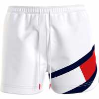 Tommy Hilfiger Flag Swimshorts White Мъжки къси панталони