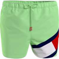 Tommy Hilfiger Flag Swimshorts Luminous Lime Мъжки къси панталони