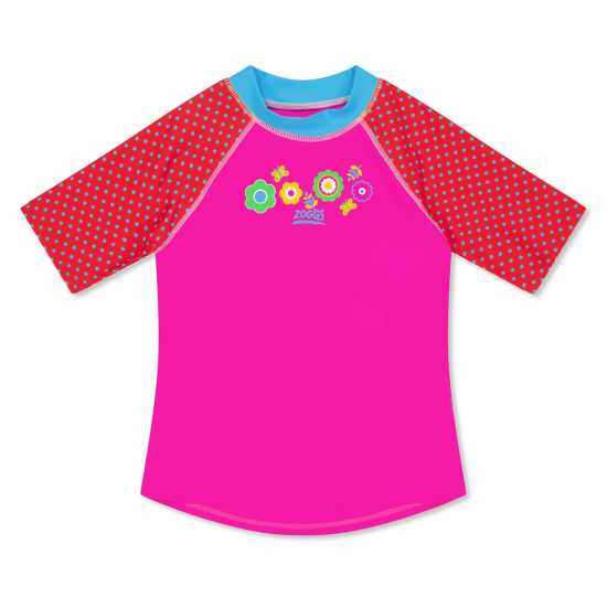 Zoggs Flora Short Sleeve Juniors Zoggs Flora Short Sleeve Juniors