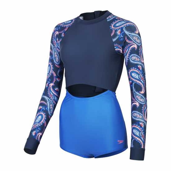 Speedo Long Sleeve Swimsuit Womens  