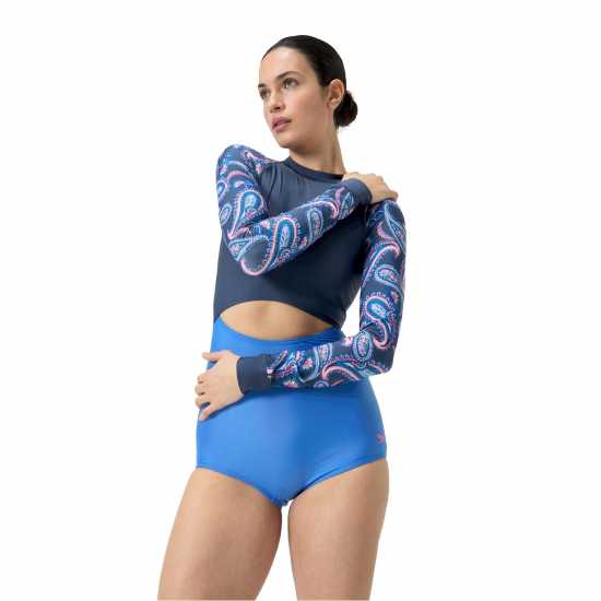Speedo Long Sleeve Swimsuit Womens  