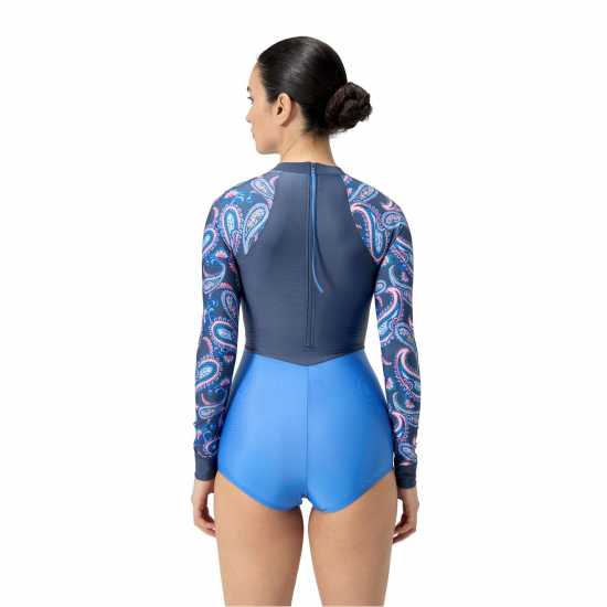 Speedo Long Sleeve Swimsuit Womens  