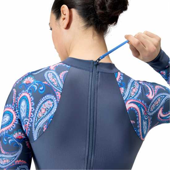 Speedo Long Sleeve Swimsuit Womens  