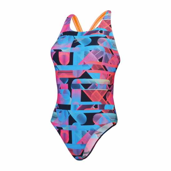 Дамски бански Speedo Digital Powerback Swimsuit Speedo Digital Powerback Swimsuit Дамски бански