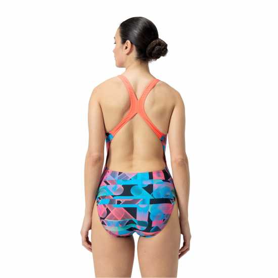 Дамски бански Speedo Digital Powerback Swimsuit Speedo Digital Powerback Swimsuit Дамски бански