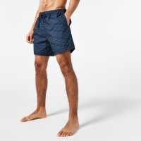 Jack Wills Logo Print Swim Shorts Navy Мъжки къси панталони