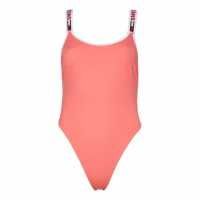 Tommy Hilfiger Brazilian Low Back Swimsuit Poppy Pink 