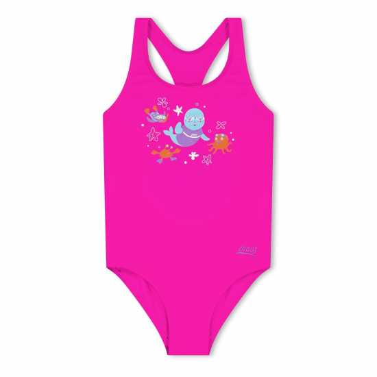 Бански за момичета Zoggs Ms.zoggy Placement Ac Infants Zoggs Ms.zoggy Placement Ac Infants Бански за момичета