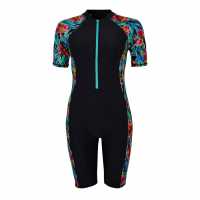Zoggs Hybrid Tropics Kneesuit Womens  