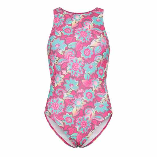 Zoggs Garden Party Hi Front Womens Zoggs Garden Party Hi Front Womens