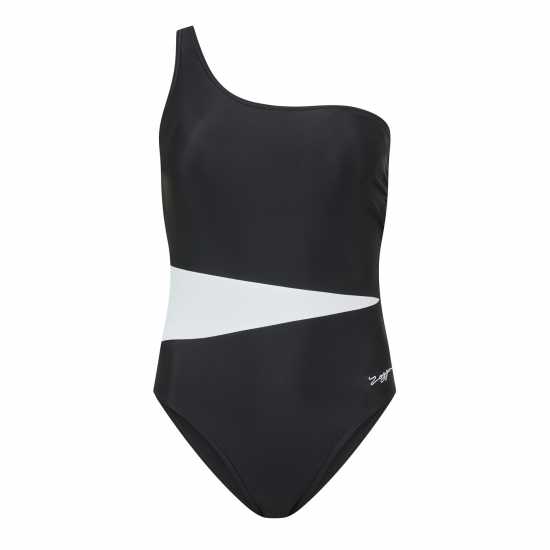 Zoggs Lattice One Shoulder Womens  