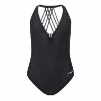 Zoggs Lattice Deep Back Womens  