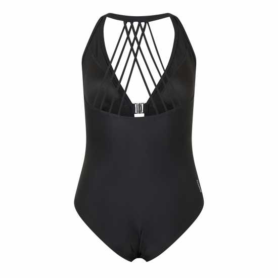 Zoggs Lattice Deep Back Womens  