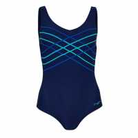 Zoggs Altona Taped Scoopback Womens Zoggs Altona Taped Scoopback Womens