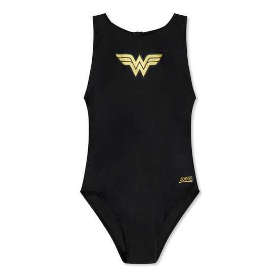 Zoggs Wonderwoman Hi Front Juniors  