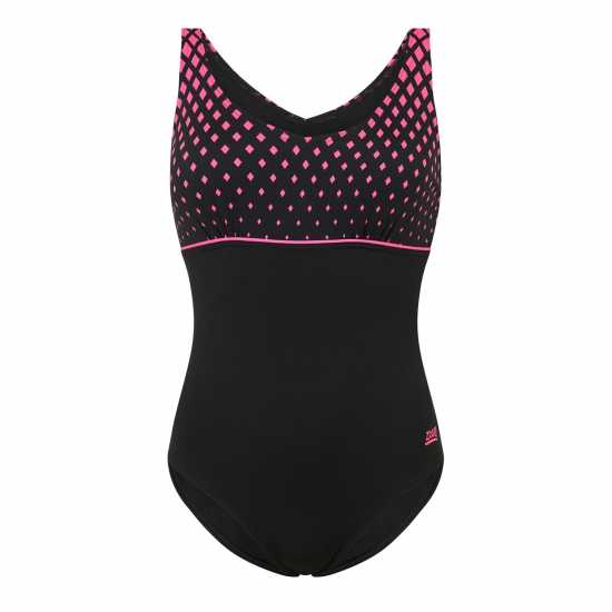 Zoggs Diamond V Neck Clipback Womens Zoggs Diamond V Neck Clipback Womens