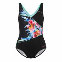 Zoggs Hybrid Tropics Wrap F Womens Zoggs Hybrid Tropics Wrap F Womens