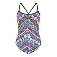 Zoggs Rose Tri Back Womens  