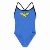 Zoggs Wonderwoman Tri Back Juniors Zoggs Wonderwoman Tri Back Juniors