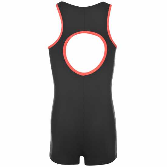 Slazenger Бански Костюм Момичета Lycra® Xtra Life™ Boyleg Swimming Suit Junior Girls Черно Детски бански и бикини
