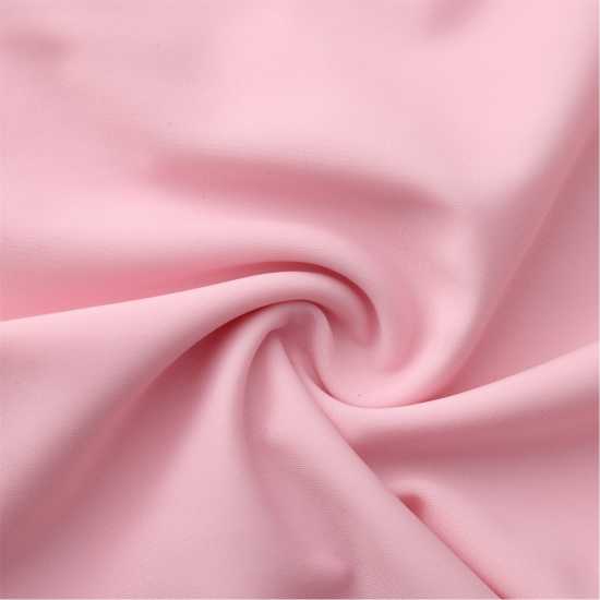 Slazenger Бански Костюм Момичета Boyleg Swimming Suit Junior Girls Розово/Бяло Детски бански и бикини