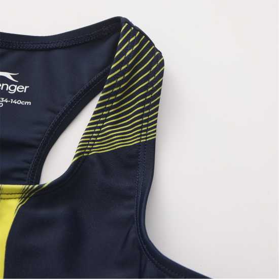 Slazenger Бански Костюм Момичета Lycra® Xtra Life™ Boyleg Swimming Suit Junior Girls  