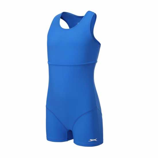 Slazenger Бански Костюм Момичета Lycra® Xtra Life™ Boyleg Swimming Suit Junior Girls Cobalt Slazenger Бански Костюм Момичета Lycra® Xtra Life™ Boyleg Swimming Suit Junior Girls