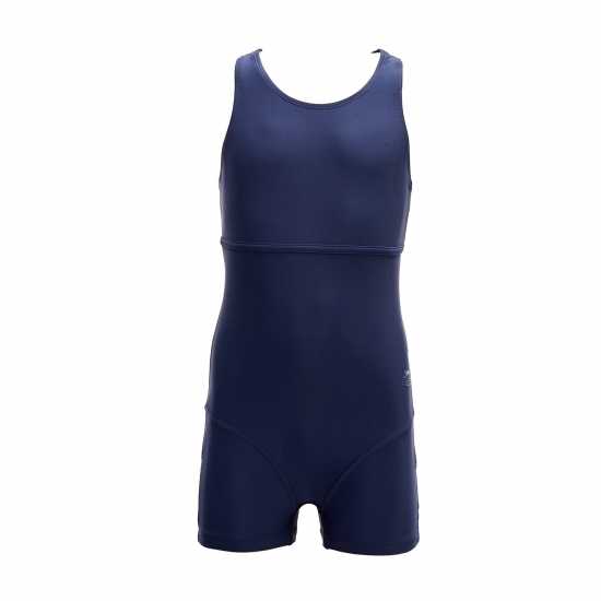 Slazenger Бански Костюм Момичета Lycra® Xtra Life™ Boyleg Swimming Suit Junior Girls Морска синьо Детски бански и бикини
