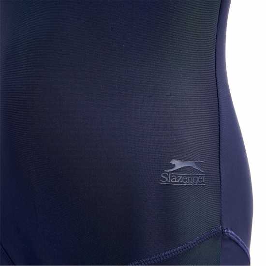 Slazenger Бански Костюм Момичета Lycra® Xtra Life™ Boyleg Swimming Suit Junior Girls Морска синьо Детски бански и бикини