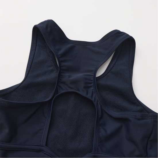 Slazenger Бански Костюм Момичета Lycra® Xtra Life™ Boyleg Swimming Suit Junior Girls Морска синьо Slazenger Бански Костюм Момичета Lycra® Xtra Life™ Boyleg Swimming Suit Junior Girls Морска синьо