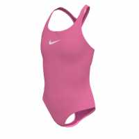 Nike Бански Костюм Момиче Swoosh Swimsuit Junior Girls Pink Glow 